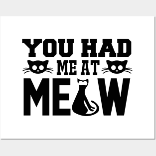 You Had Me At Meow T Shirt For Women Men Posters and Art